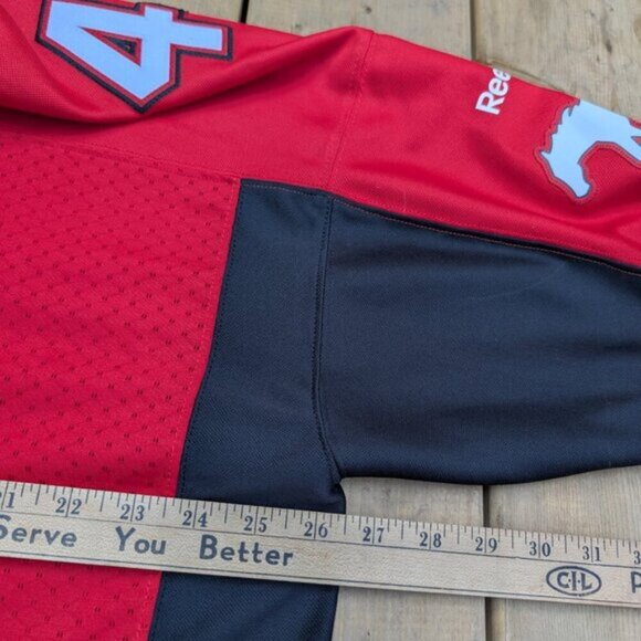 Reebok Red Calgary Stampeders Tate No. 4 CFL Football Jersey Size 2XL - Picture 7 of 9